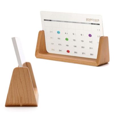 China Europe Hot Selling Eco Friendly Desktop Calendar Holder Custom Premium Handcrafted Wooden Crafts for sale