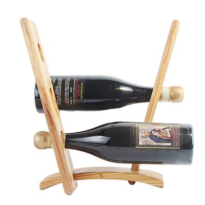 China Factory Direct Sale Sustainable Natural Wooden Wine Bottle Holders Olives Eco-friendly Wooden Dish Racks for sale