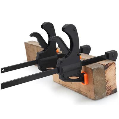 China Fastening Wood Working Tool Clamp Woodworking Clamp F-type Plastic Quick Clip for sale