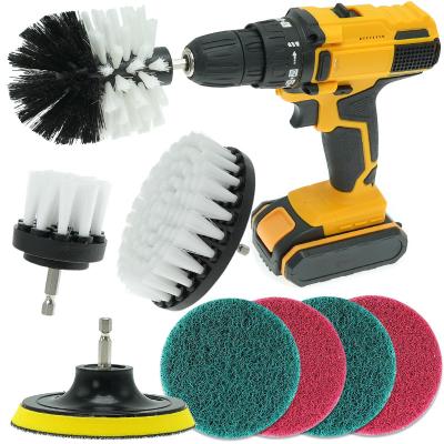 China Grout Nylon Brush Drill Attachment Scrubber Self Adhesive for sale