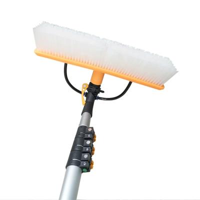 China Adjustable Handle Solar Panel Cleaning Brush With 4.8m Pole zu verkaufen