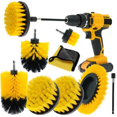 中国 OEM Customized Drill Brush Attachment With Medium Bristle Stiffness / Logo 販売のため