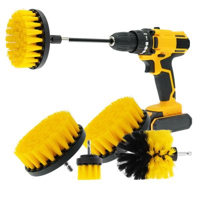 中国 Medium Bristle Drill Brush Set With Quick Change Shaft For Wood / More 販売のため