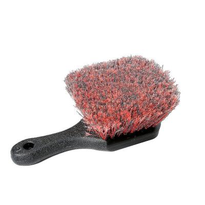 China Professionele Hard Bristle Car Detail Brush met rode kleur Te koop