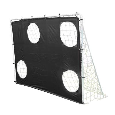 China Flexible Assemble Adult Shooting Goal, Sport Steel 3 in 1 Soccer Goal Aims with Rebounder Training Net and Carry Bag, Dimension 180*127 for sale