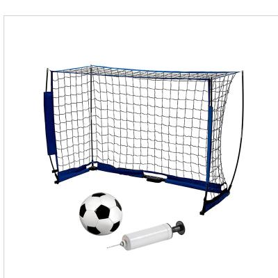 China Durable Soccer Shooting Goal , Kids Soccer Net Easy Installed Iron Pole Plus Fiberglass Rod Teenager Playing Football Goal for sale