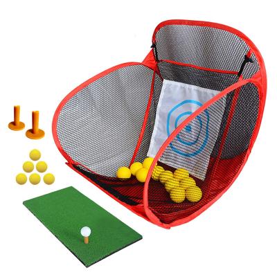 China Small Package Golf Swing Practice Nets Set Jump To Flip Golf Chipping Golf Ball Net Net Catcher for sale