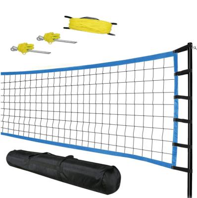 China Small Package + New Design Quick And Easy Installed Steel Volleyball Set Portable Play Volleyball Pole Adjustable Height Net Outdoor System Net Set for sale