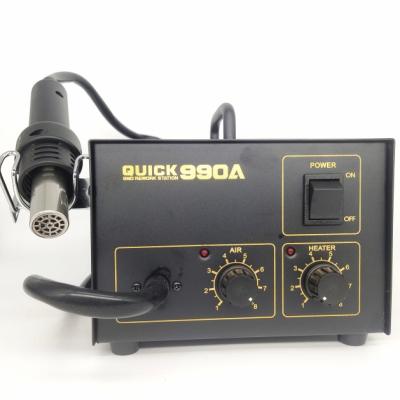 China QUICK 990A Hot Air Gun 220v 270W PCB Repair Welding Station Desoldering Station for sale