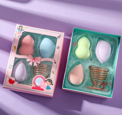 China Design Powder Puff Box Beauty Egg Packaging Closure Gift Recyclable Wholesale Printing Paper Cosmetic Magnetic Paper Box for sale