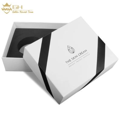 China Recyclable Luxury Custom Square White Cardboard Gift Boxes With Lids And High Gloss White Cardboard Boxes Packaging for sale