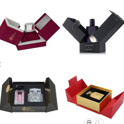 China Custom Packaging High Quality Printing Fine Art Paper Recyclable Custom Design Empty Paper Bottle Gift Box Luxury Perfume Packaging Box for sale