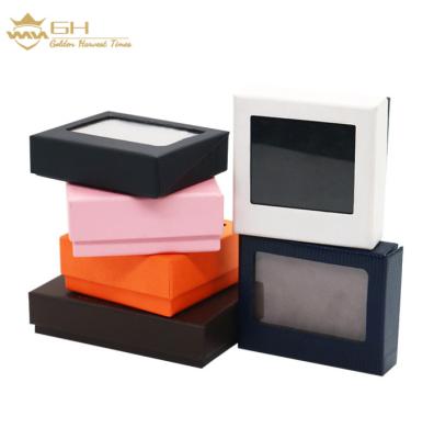 China Recyclable Paper Card Back Gift Box With PVC Window for sale