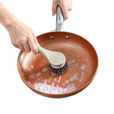 China Hand Magic Strong Kitchenware Household Tools Long Handle Pot Filters Cleaning Brush for sale