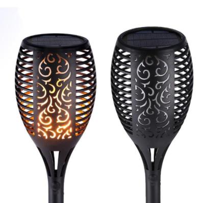 China Hot Sale LED Dancing Garden Outdoor Waterproof Landscape Decoration Solar Flame Garden Flashing Light for sale