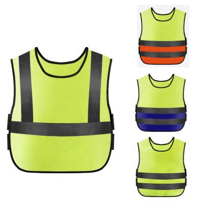 China Factory Price Cheap Children Visibility Tops Child Safety Yellow Reflective Vest for sale