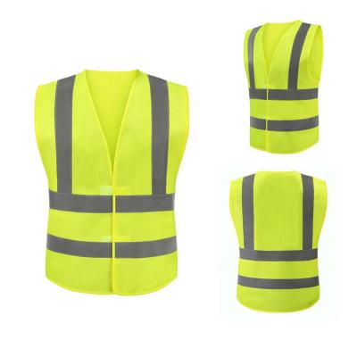 China High Visibility Hi Vis Silver Strip For Runner, Constructio Yellow Reflective High Visibility Safty Vest for sale