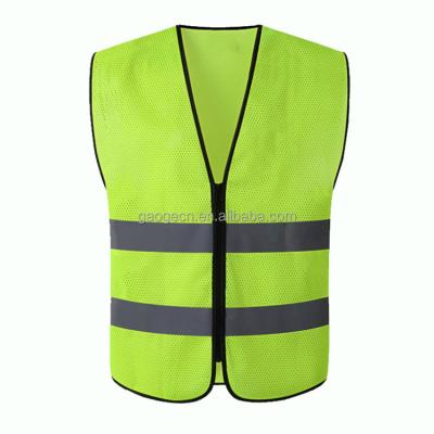 China High Visibility Vest Jacket Reflective Tape Mesh Fabric Construction Security Safety Invest Reflective Clothing for sale