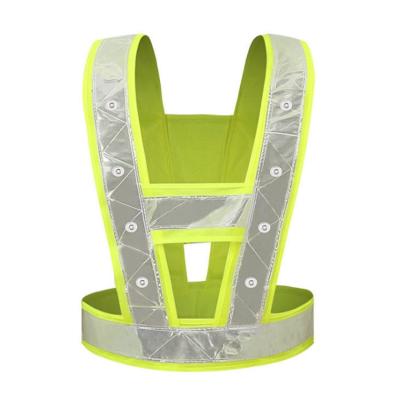 China FLASH Type LED New Top Sale Safety Signal Traffic Running Vest With Led Lights for sale