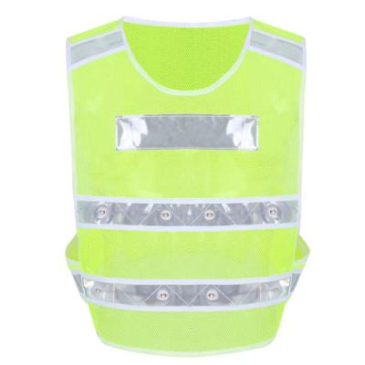 China Hot Selling Cheap Custom LED FLASH Traffic Led Safety Reflective Running Vest for sale