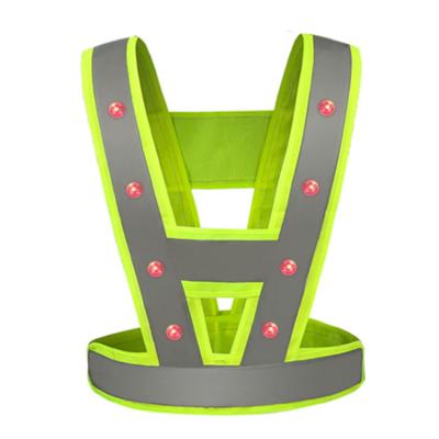 China LED FLASH low price guaranteed quality led traffic safety sports light up running vest for sale