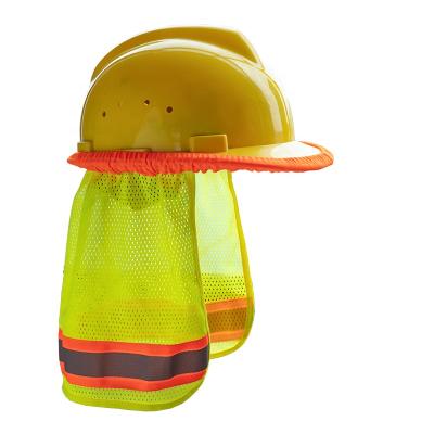 China High Visibility Breathable Mesh Elastic Band Reflective Safety Shade Hard Hat For Construction And Outdoor Activities for sale