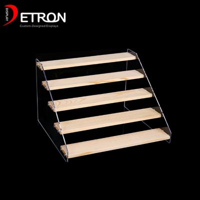 China Countertop Jewelry Display Flooring Stand Acrylic Clear Jewelry Display Case Acrylic Display Rack for sale