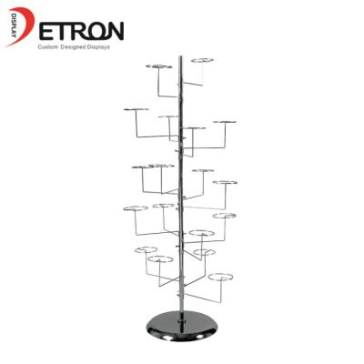 China Good Quality New And Metal Floor Rotating Countertop Display Design Hat Display Stand for sale