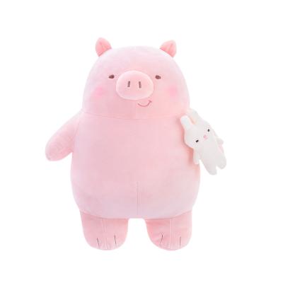 China Wholesale Soft Plush Toy Pig Plush Cartoon Animal Dolls Shape Imitation Dolls for sale