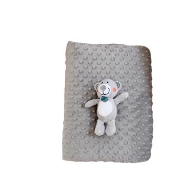 China Factory Price Fire Retardant Soft Short Plush Baby Blanket Throw Blanket Baby Toys For Sleeping Blanket for sale