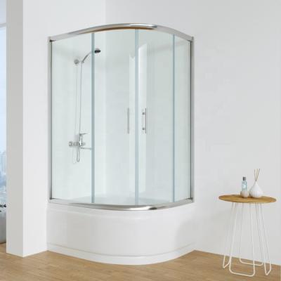 China New China Modern Design Popular Stock Shower Enclosure , Bathtub Shower Glass for sale