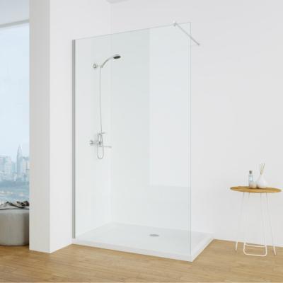 China China Wholesale 8mm Frameless Single Partition Walk-in Shower Room for sale