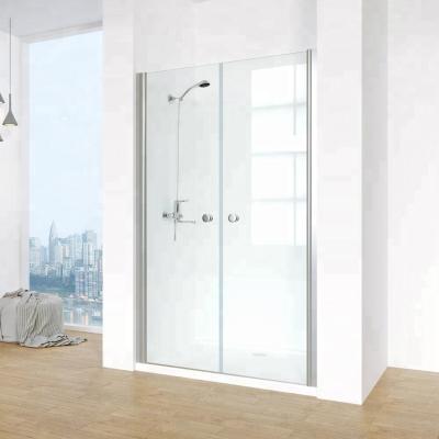 China Easy Install China Wholesale 6/8mm European 180 Degree Folding Single Shower Door With CE for sale