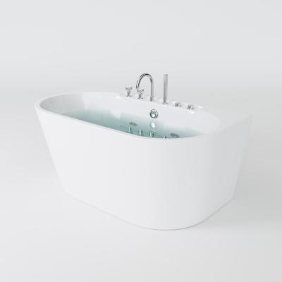 China Freestanding Modern Acrylic White Spruce Freestanding Bathtubs for sale