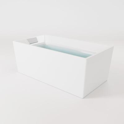 China Freestanding Rectangular Shaped Small Size Freestanding Bathtub for sale