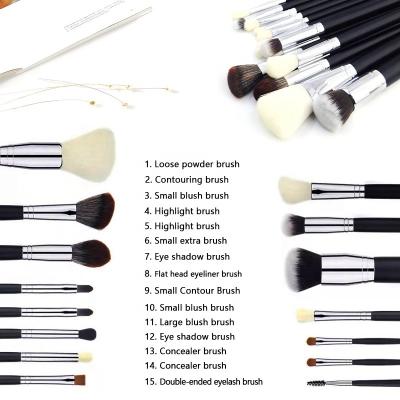 China Angular Blush KENO 33PCS Synthetic Hair Full Cosmetic Brushes Black Luxury Makeup Brushes Premium Professional Makeup Brush With Bag for sale