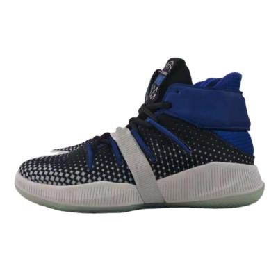 China Rubber Men's Casual Shoes Shape Sports Shoes Leonardo Dark Blue Basketball Shoes for sale