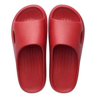 China Cushioning Women's Summer Slippers Good Quality Indoor Floor Non-Slip Bathroom Slides Men's Slippers Sandals for sale