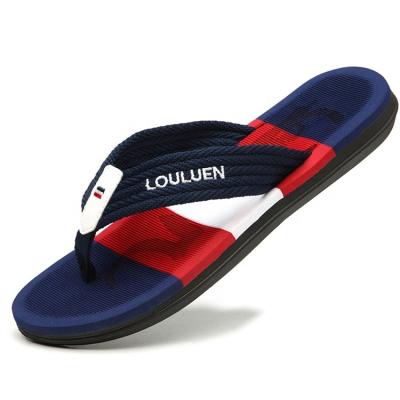 China Fashion Trend Brand Flip Flops Men Summer Beach High Quality Slippers Fashion Outdoor Casual Breathable for sale