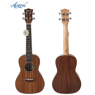 China KOA Wholesale Price Custom Laminated Aiersi Brand 24 Inch Concert Ukulele Body Wood Ukelele Ukelele for sale