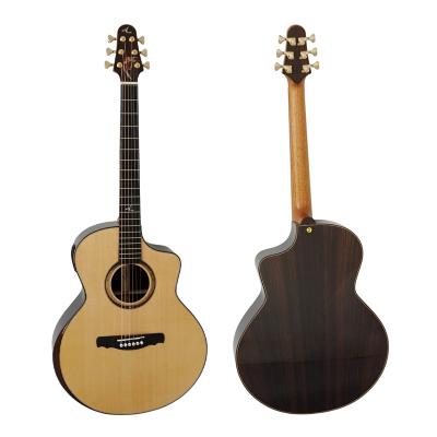 China Double Top Concert Model Double Master Aiersi Luthier Brand Handmade Top Acoustic Guitar by Master Luthier for sale