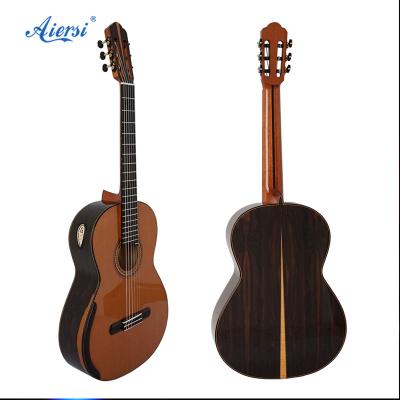 China Aiersi Yulong Guo Handmade Double Top Classical Master Guitar Concert Luthier Model Double Top Model for sale