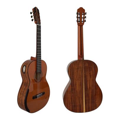 China High Quality Handmade Aiersi Solid Cedar Double Top Concert Model Top with Koa Body Double Top Classical Guitar for sale