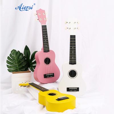 China All world brand new Aiersi design handcraft lindenwood soprano 21inch wholesale kids beginner ukulele for sale