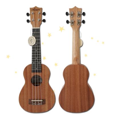 China Wholesale Mahogany Soprano Ukulele Custom Ukelele For Beginner for sale