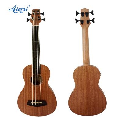 China Custom Acustic Ukulele Brand U Bass Ukulele Aiersi Brand U Bass Ukulele OEM ODM Hawaii Electric Guitar String Bass Instrument For Sale for sale