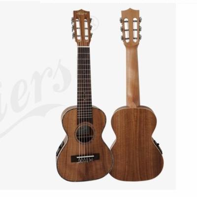 China Custom Koa body brand Koa brand aiersi electric guitar ukulele guitarlele 6 string laminated professional guitar for sale for sale