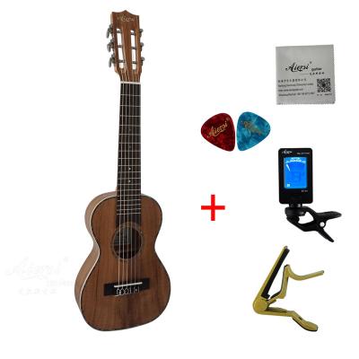 China Wholesale price OEM ODM Aiersi koa laminated body Guitarlele 6 string ukulele guitar ukelele string instruments for sale for sale