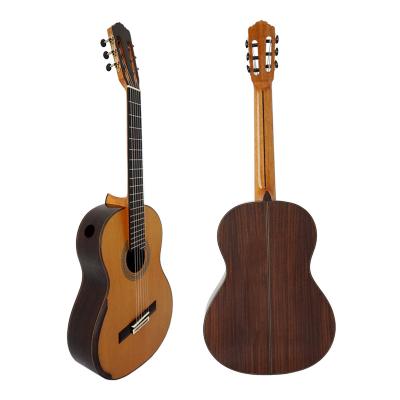 China Chinna Aiersi Classical Brand Guitar Handmade Professional Level Lattice Strapping Smallman Classical Guitar for sale