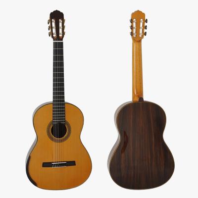 China Solid Cedar / Top Smallman Aiersi China Best Brand Lattice Back Sound Arch Guitar Good Quality Strapping Classical Guitars for sale